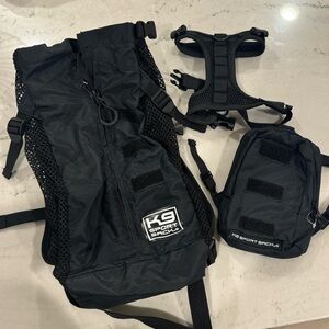 Black K9 Sport Sack Walk On Backpack Set